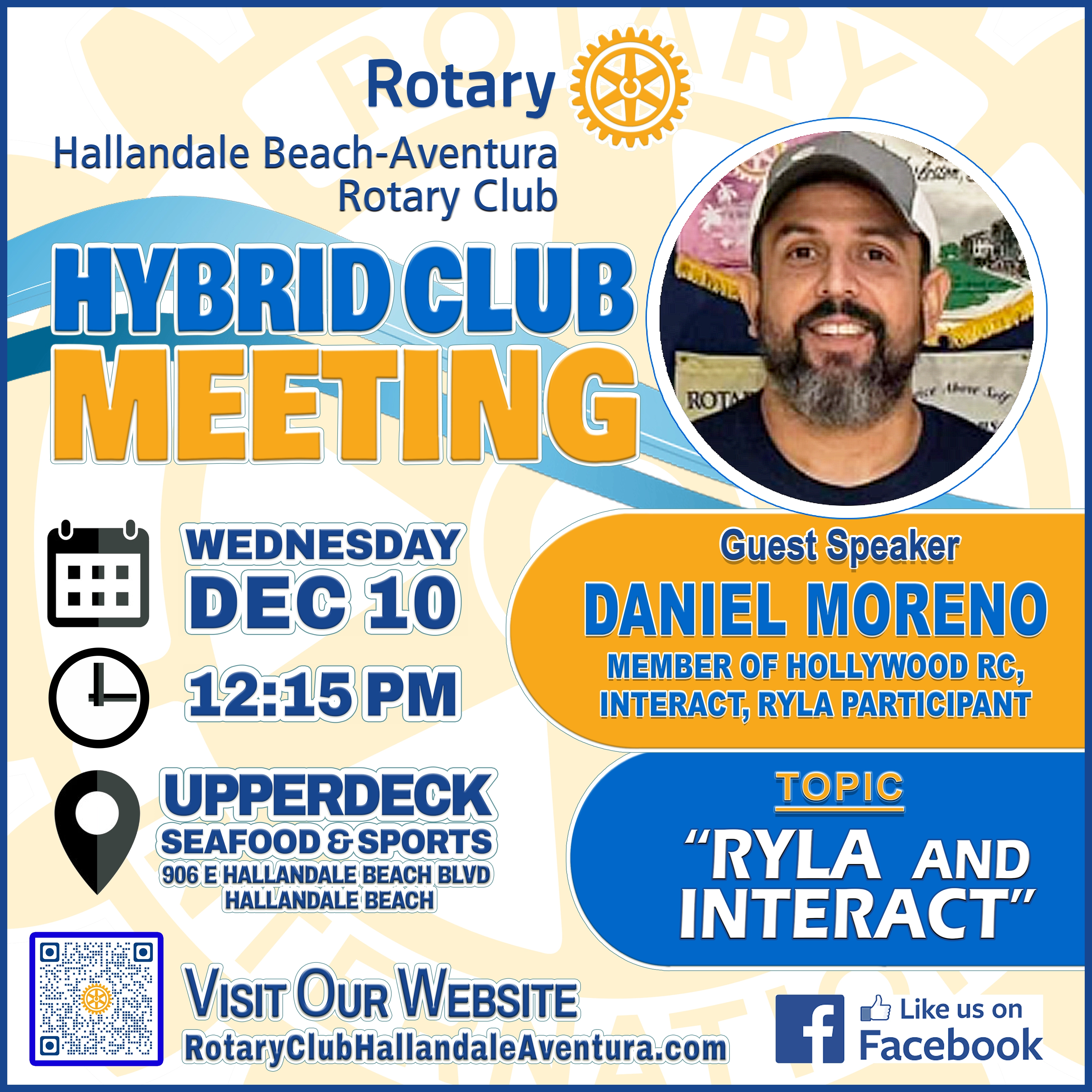 Hybrid Club Meeting: Wed., Dec 10th @ 12:15 pm